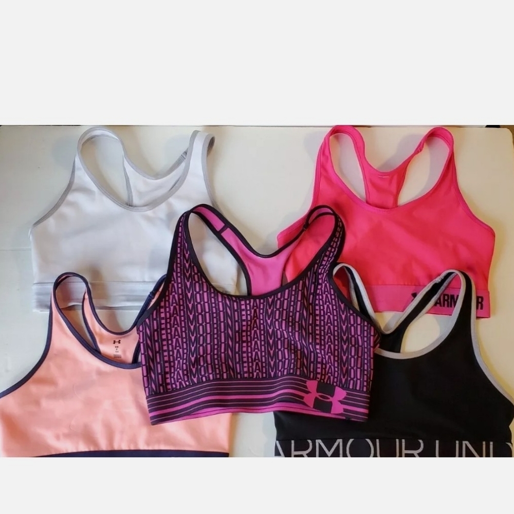 Under Armour sports bras lot of 5